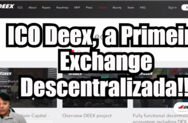 Cryptocurrency – ICO Deex Lançamento em 3 dias Primeira Exchange Descentralizada.