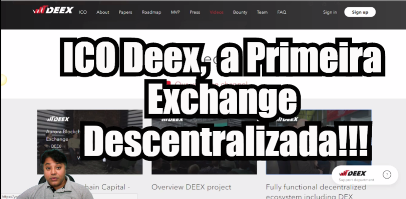 Cryptocurrency – ICO Deex Lançamento em 3 dias Primeira Exchange Descentralizada.