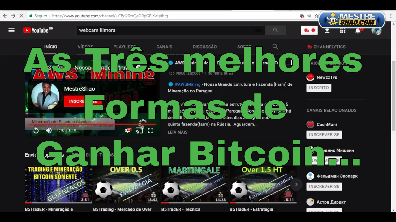 Cryptocurrency – As Três Melhores Formas de Ganhar Com o Bitcoin.