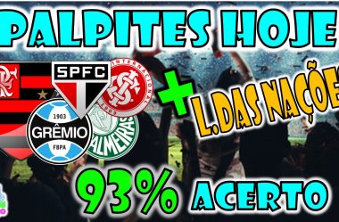 Palpites Futebol Jogos de Hoje | Palpites Futebol Brasileirão Séria A 2020 | Palpites 100 Certos