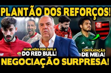 PLANTÃO! NEGOCIAÇÃO SURPRESA! 60 MILHÕES POR DUPLA DO BRAGANTINO! FLA QUER COMPRAR DESTAQUE DA MLS!