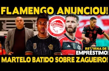 FLAMENGO FAZ ANÚNCIO OFICIAL! FUTURO DE LÉO PEREIRA! ATLETA VOLTA DE EMPRÉSTIMO E VIRA OPÇÃO!