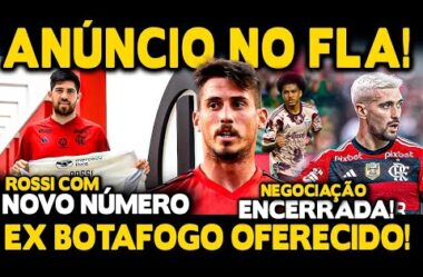 MEIA EX BOTAFOGO OFERECIDO! NEGOCIAÇÃO ENCERRADA POR REFORÇO! FLA FEZ ANÚNCIO! 5 ANOS DE ARRASCAETA!