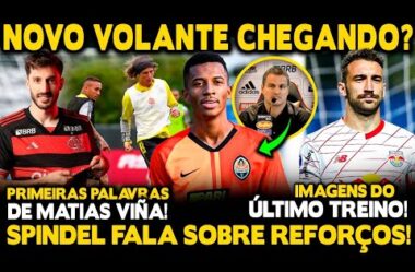 VOLANTE DA LAZIO NO FLA? SPINDEL ABRE JOGO SOBRE REFORÇOS! PRIMEIRAS PALAVRAS DE VIÑA! ÚLTIMO TREINO