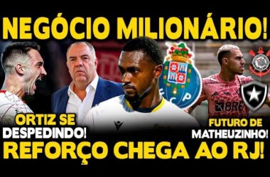 NEGÓCIO MILIONÁRIO! CONTRATAÇÃO DE ZAGUEIRO NA EUROPA! REFORÇO CHEGA AO RJ! FUTURO DE MATHEUZINHO!