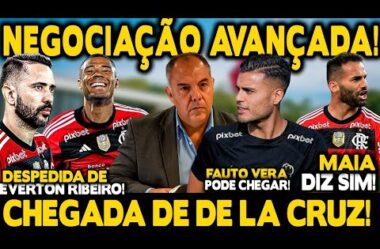 NEGOCIAÇÃO AVANÇADA ENTRE FLAMENGO E CORINTHIANS! DESPEDIDA DE E. RIBEIRO! CHEGADA DE DE LA CRUZ!