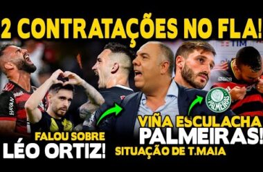 MAIS 2 REFORÇOS NO FLAMENGO! BRAZ ABRE JOGO SOBRE ORTIZ E T.MAIA! COLETIVAS DE VIÑA E FABRÍCIO BRUNO