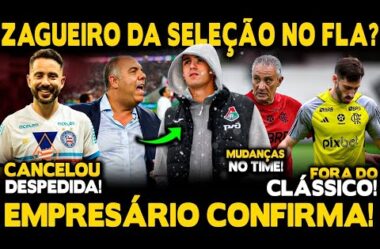 ZAGUEIRO DA SELEÇÃO OLÍMPICA NO FLAMENGO? TITE PROMOVE MUDANÇAS! VIÑA FORA DO CLÁSSICO!