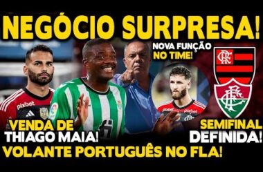 NEGÓCIO SURPRESA! VOLANTE PORTUGUÊS NO FLAMENGO! DIA D POR THIAGO MAIA! NOVA FUNÇÃO DE LÉO PEREIRA!