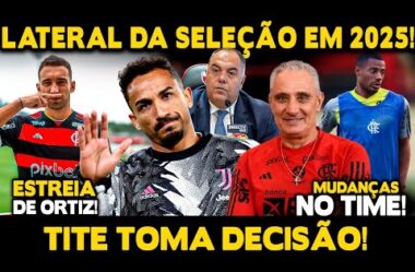 CONTRATAÇÃO DE LATERAL DA SELEÇÃO! TITE TOMA DECISÃO! ESTREIA DE LÉO ORTIZ! ÚLTIMAS DO FLA!