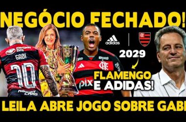 NEGÓCIO FECHADO NO FLA! LEILA PEREIRA FALA SOBRE CONTRATAÇÃO DE GABIGOL! ADIDAS ATÉ 2029!