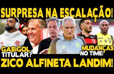 GABIGOL TITULAR? SURPRESAS NA ESCALAÇÃO! ZICO ALFINETA LANDIM! TITE CONVOCA JOIA!