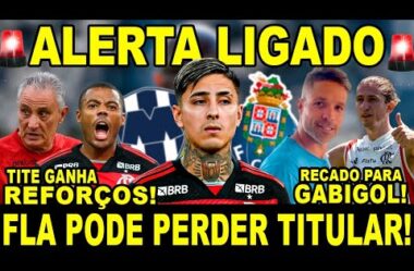 ALERTA LIGADO! FLA PODE PERDER MAIS UM TITULAR! REFORÇOS NA LIBERTADORES! GABIGOL COBRADO!