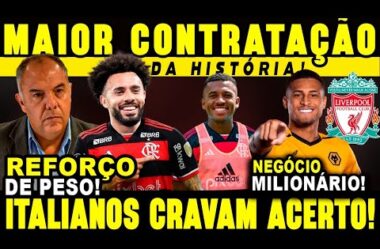 MAIOR CONTRATAÇÃO DA HISTÓRIA! ZENIT ACEITOU! ITALIANOS CRAVAM MARCOS ANTÔNIO NO FLA! JOÃO GOMES E+