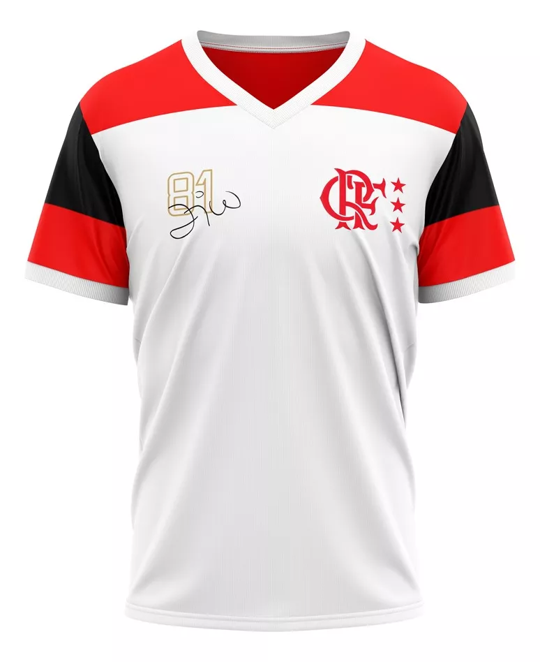 Camisa Flamengo Retrô Mundial 1981 Zico Oficial