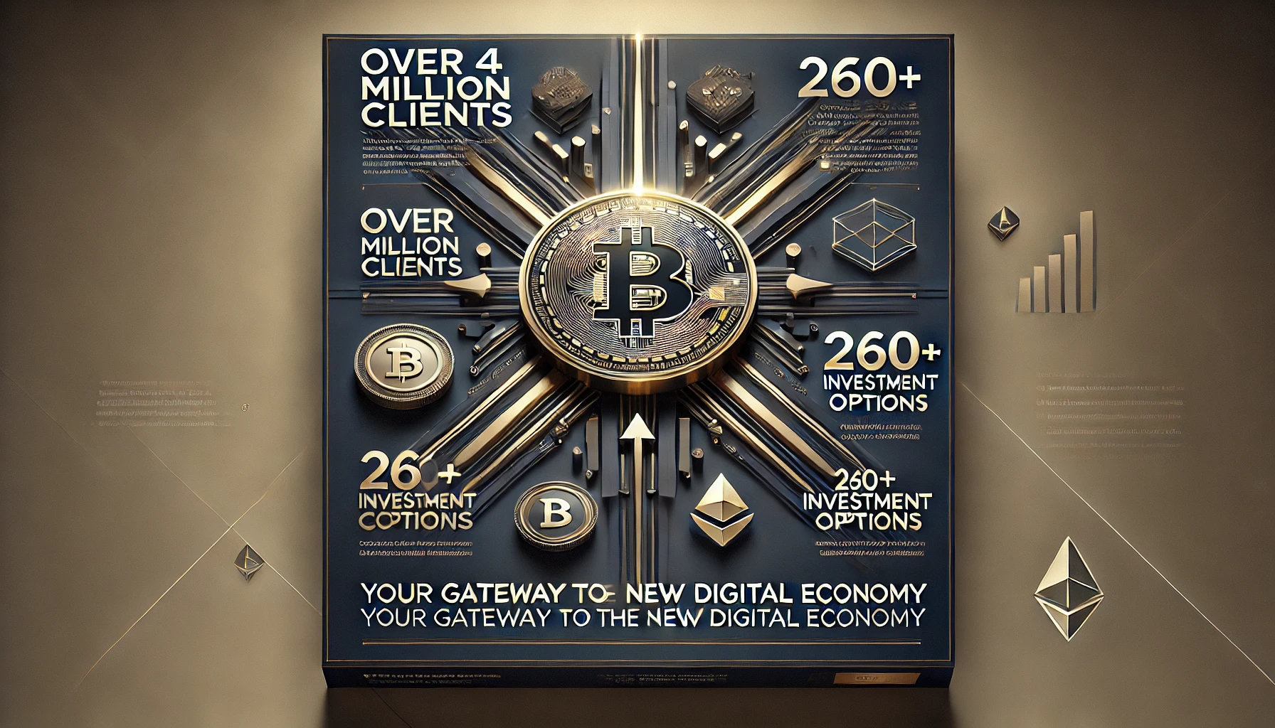 Descubra a Maior Plataforma de Investimentos em Ativos Digitais da América Latina Imagine transformar sua relação com investimentos em ativos digitais, começando hoje mesmo. Na MB, oferecemos a você o acesso ao que há de mais inovador na economia digital, com segurança, transparência e liberdade para explorar mais de 260 opções de ativos. Não importa se você é um investidor conservador ou arrojado, aqui você encontrará as ferramentas necessárias para construir um futuro financeiro sólido.