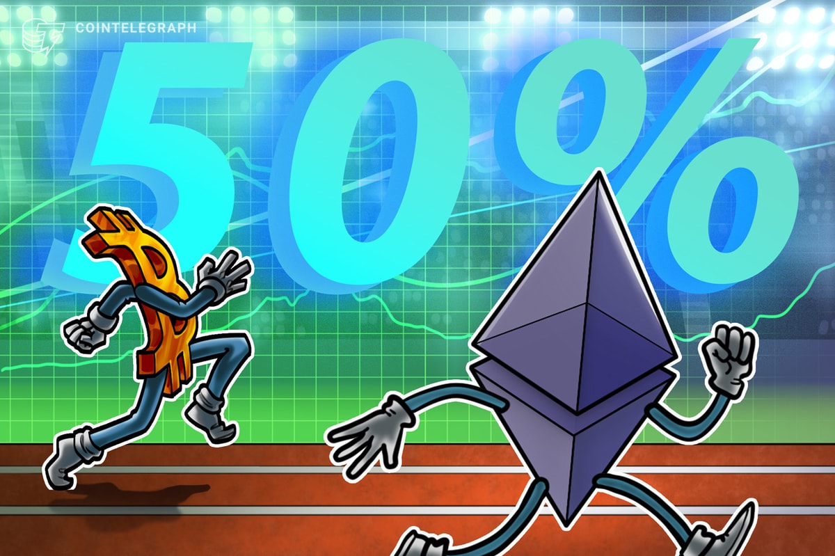 Feitio de Rally de 50% do Ethereum vs. Bitcoin Sparks AltSason esperanças