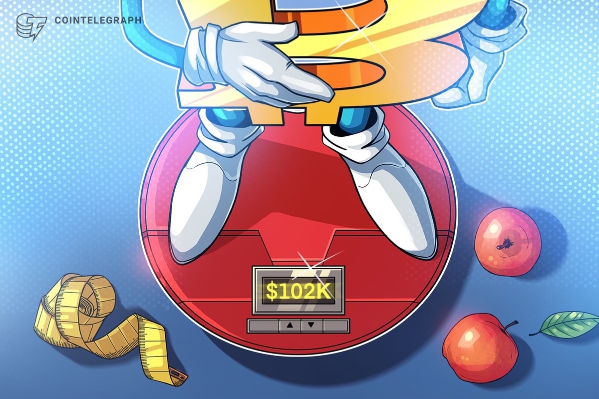 Bitcoin negocia próximo ao suporte de US $ 102k, enquanto os gatilhos do FOMC vendem