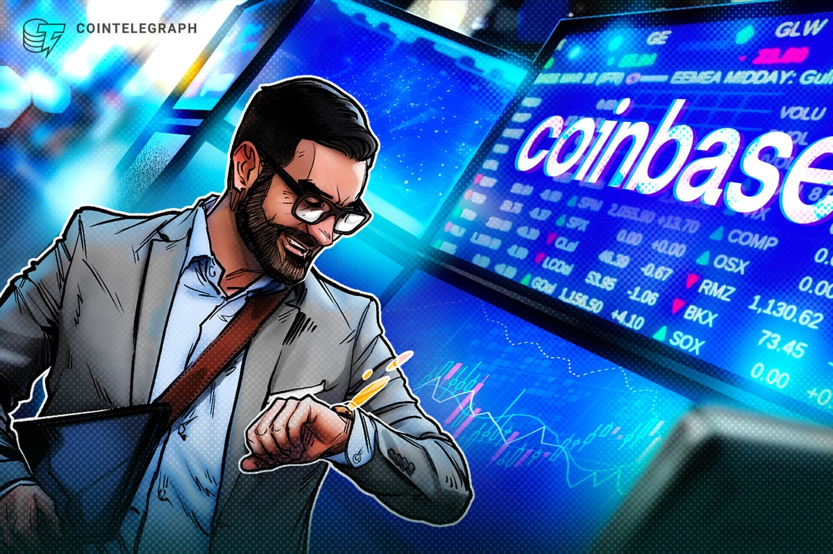 O estoque Coinbase Soars, brotar um novo fechamento alto