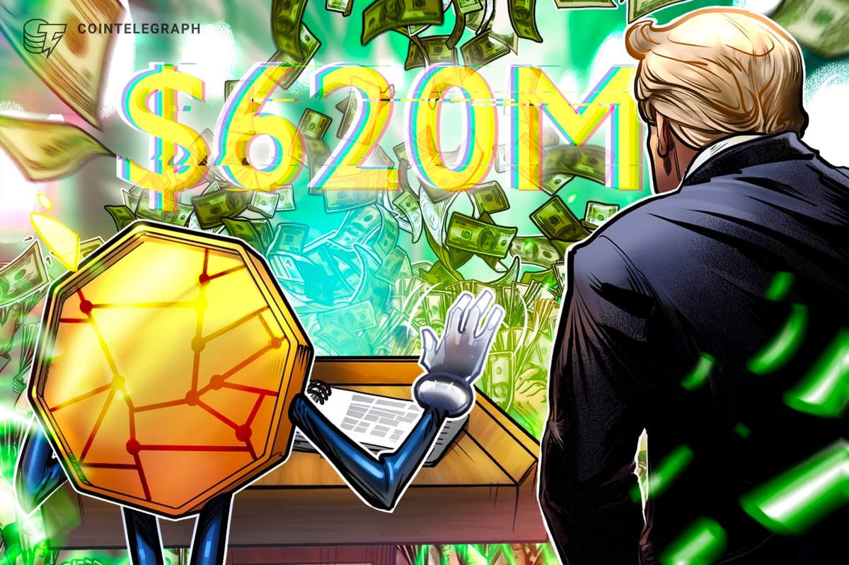 A Crypto Ventures de Donald Trump adicionou US $ 620 milhões ao seu patrimônio líquido