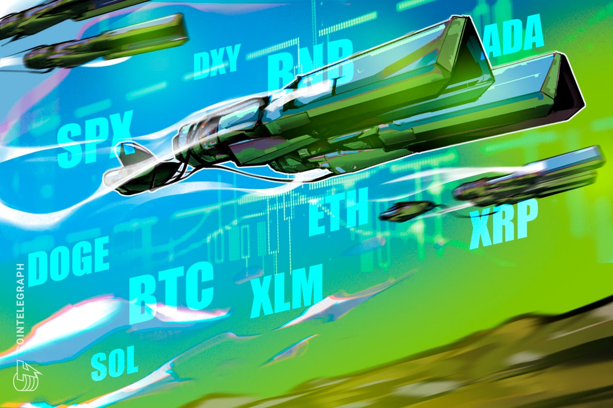 Previsão de preços para SPX, DXY, BTC, ETH, XRP, BNB, SOL, DOGE, ADA, XLM