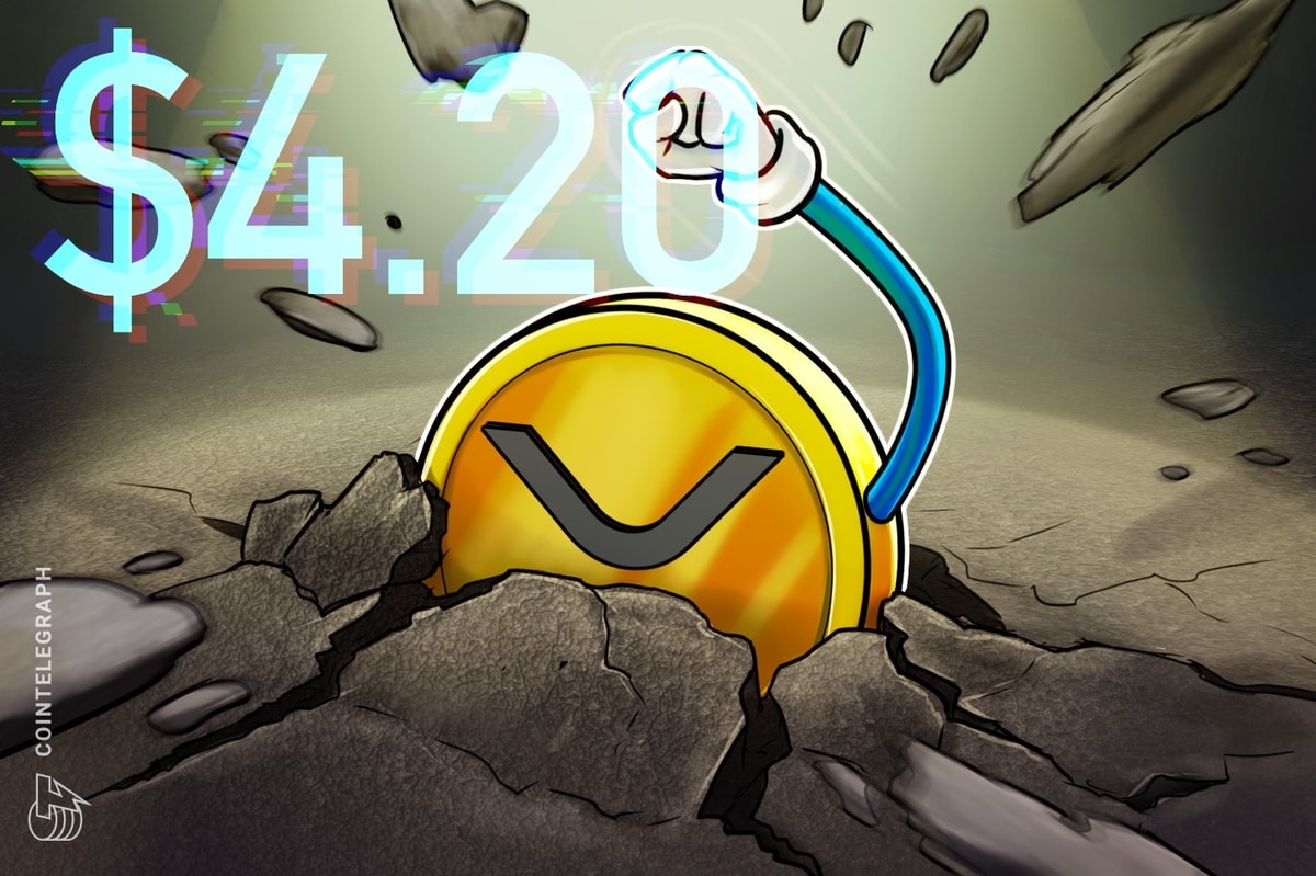 A compra de baleias XRP pode enviar seu preço para US $ 4,20 nas próximas semanas