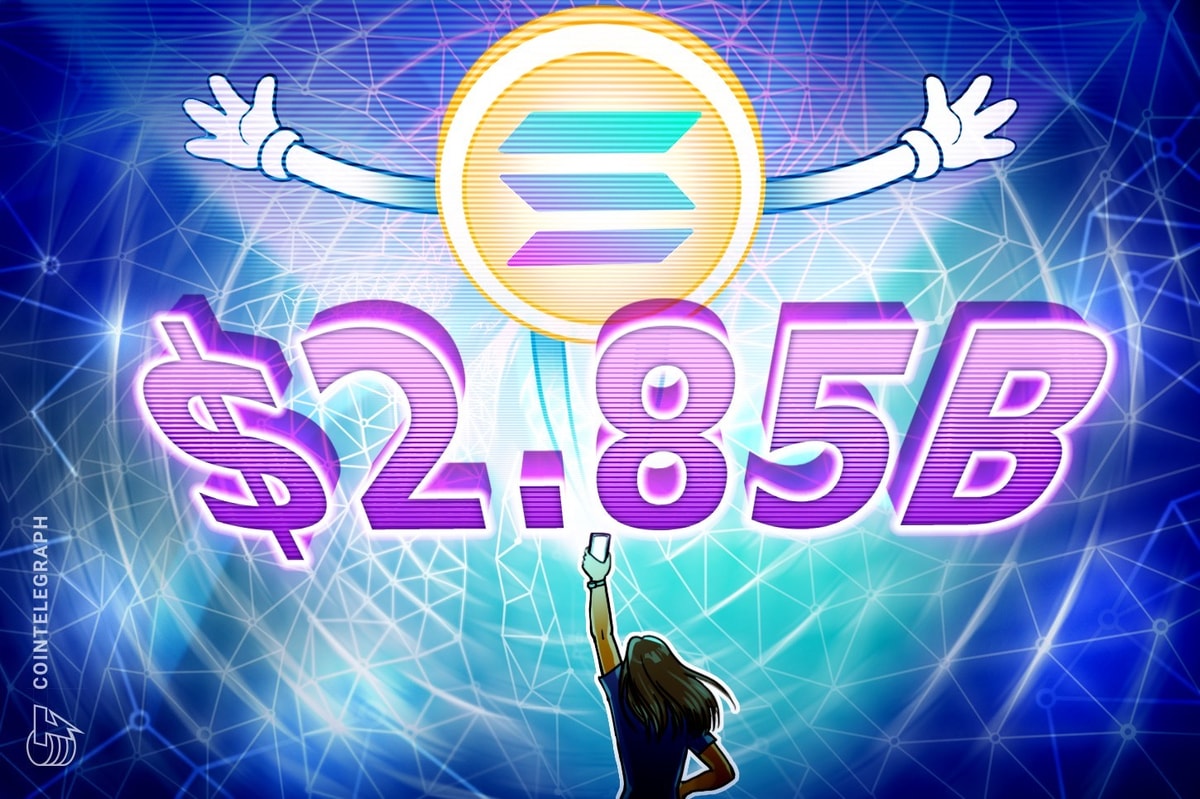 Solana ganha US $ 2,85 bilhões como ETFs, tesouros aumentam a demanda institucional