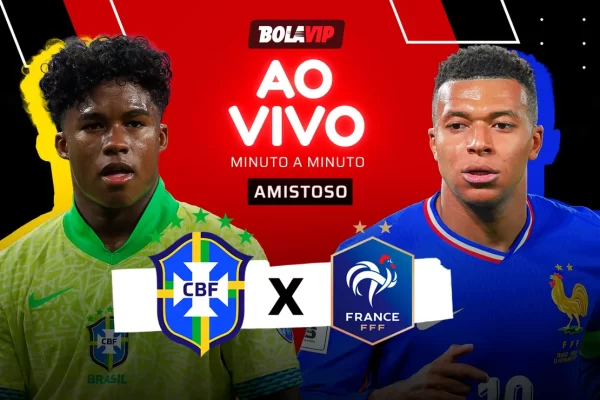 Brasil x França: amistoso AO VIVO com Mbappé em campo