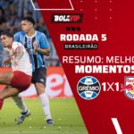 Grêmio e Bragantino empatam em jogo movimentado no Brasileirão