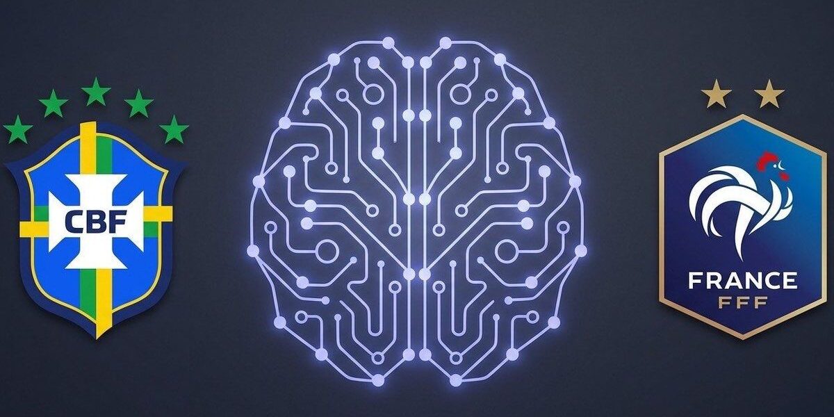 IA prevê Brasil 2×1 França: placar exato para o amistoso