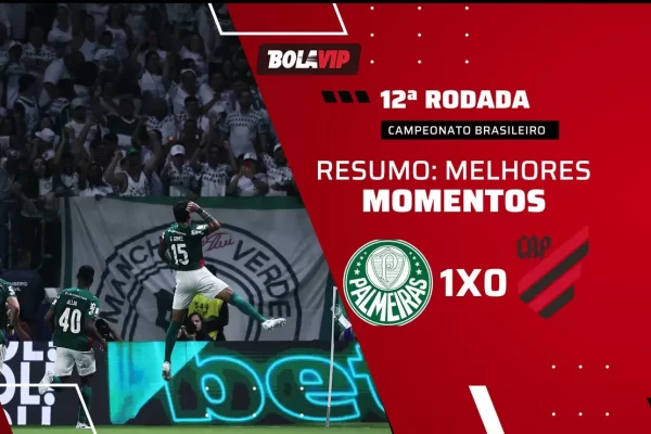 Palmeiras vence Athletico-PR e mantém liderança folgada