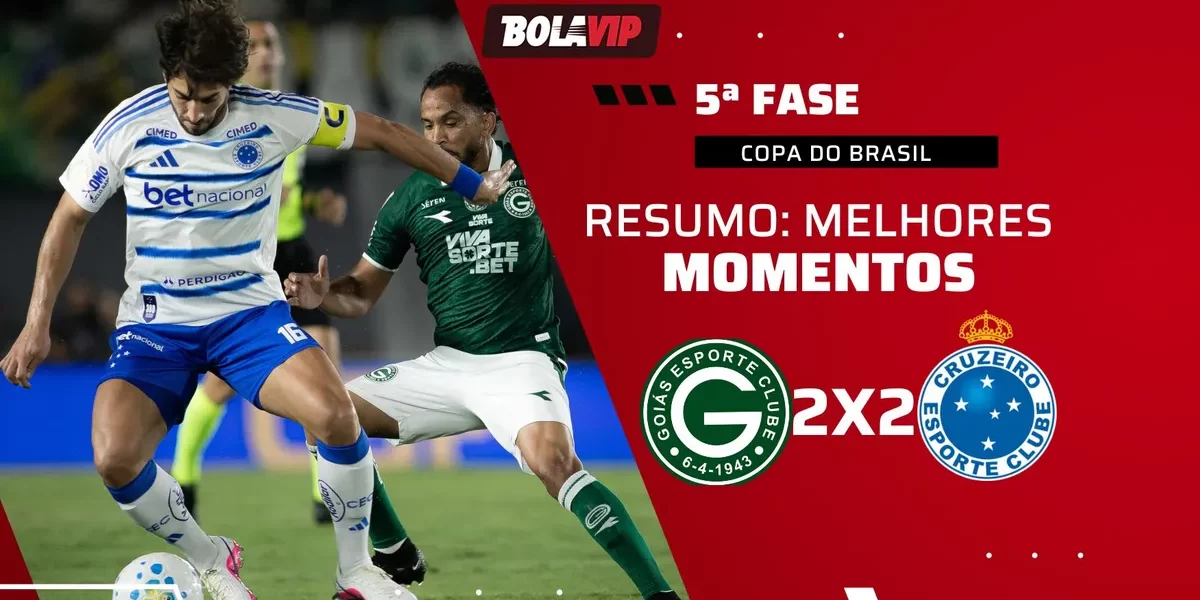 Cruzeiro vira, mas cede empate ao Goiás nos acréscimos pela Copa do Brasil