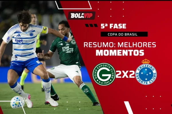 Cruzeiro vira, mas cede empate ao Goiás nos acréscimos pela Copa do Brasil
