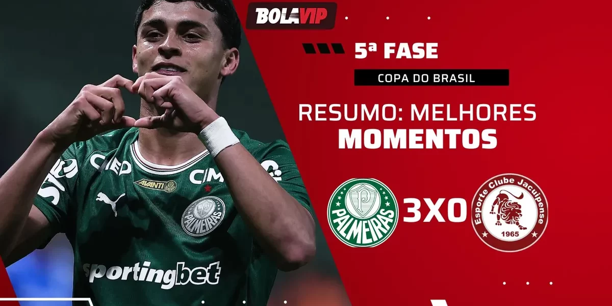 Palmeiras passeia contra Jacuipense e abre vantagem na Copa do Brasil