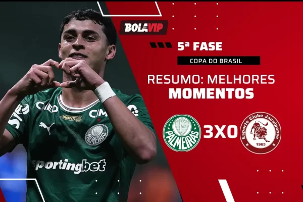 Palmeiras passeia contra Jacuipense e abre vantagem na Copa do Brasil