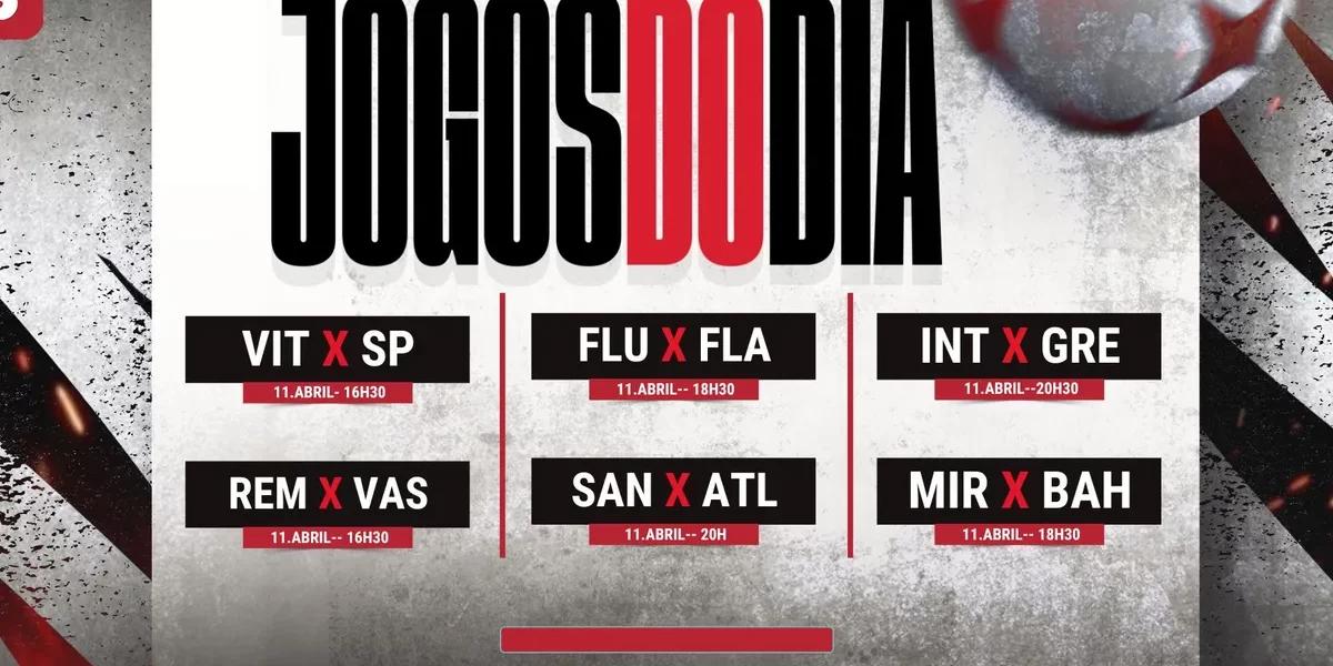 Agenda do Futebol Hoje (11/04): Horários e Onde Assistir