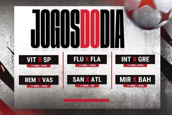 Agenda do Futebol Hoje (11/04): Horários e Onde Assistir