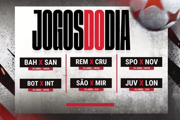 Sábado de futebol: veja horários e onde assistir aos jogos de hoje (25/04)
