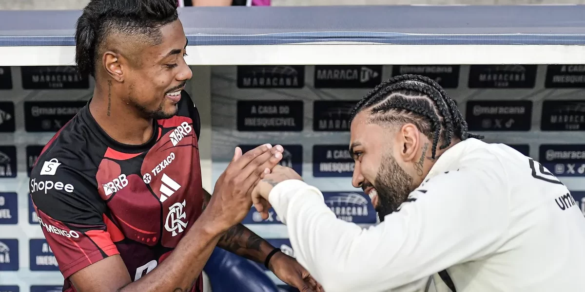 BH e Gabigol se cumprimentam no banco e viralizam na web