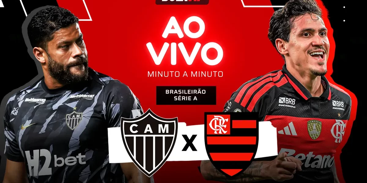 Atlético-MG x Flamengo AO VIVO: Onde ver o jogo do Brasileirão de graça