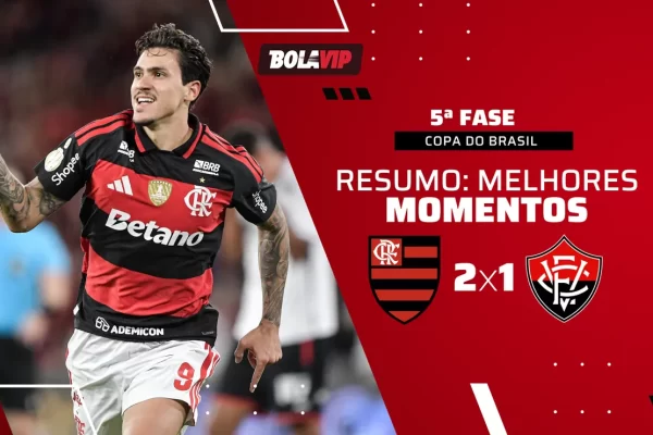 Flamengo vence Vitória por 2 a 1 e avança na Copa do Brasil