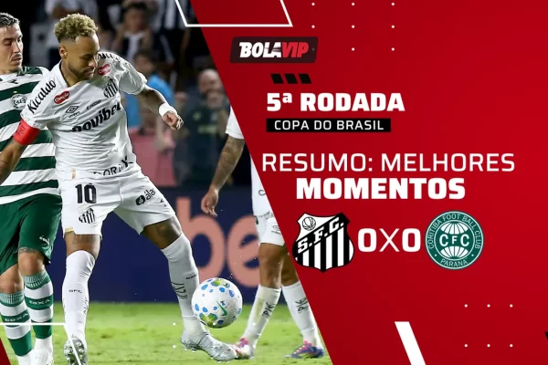Santos e Coritiba ficam no 0 a 0: jogo morno na Vila Belmiro pela Copa do Brasil