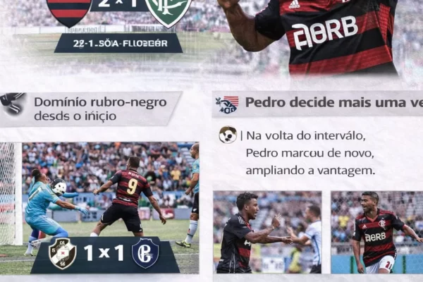 Pedro brilha, Flamengo vence clássico e assume vice-liderança