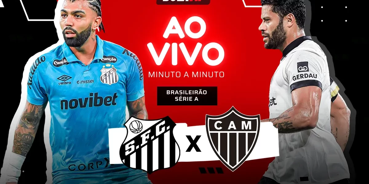 Santos x Atlético-MG AO VIVO: 0x0 no 1º tempo pelo Brasileirão