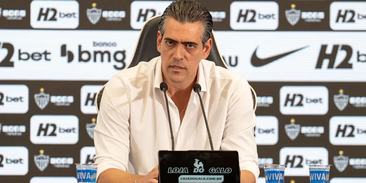 Paulo Bracks quebra o silêncio e nega crise no Atlético-MG: ‘Não tem racha’