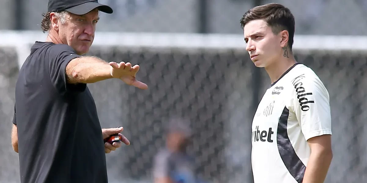 Cuca improvisa Barreal na lateral esquerda do Santos contra o Flu