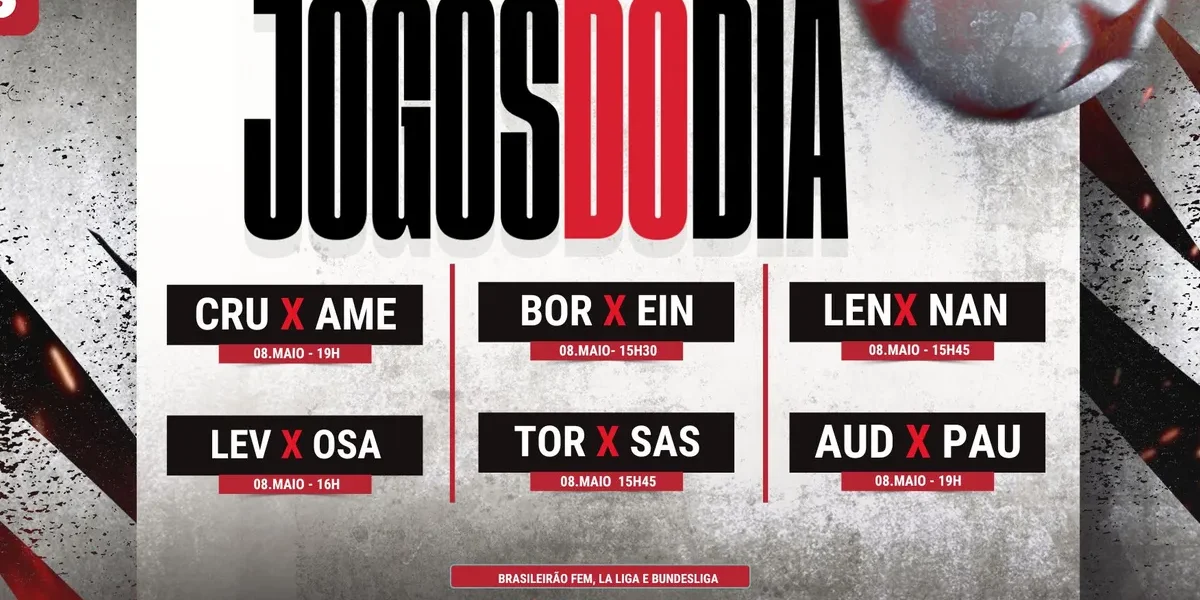 Futebol hoje (08/05): onde assistir aos jogos ao vivo