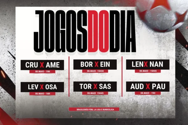 Futebol hoje (08/05): onde assistir aos jogos ao vivo