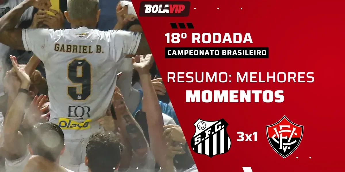 Santos 3×1 Vitória: resumo e gols do jogo pelo Brasileirão 2026