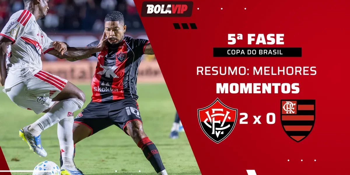 Flamengo é eliminado da Copa do Brasil pelo Vitória em noite de gala do Leão